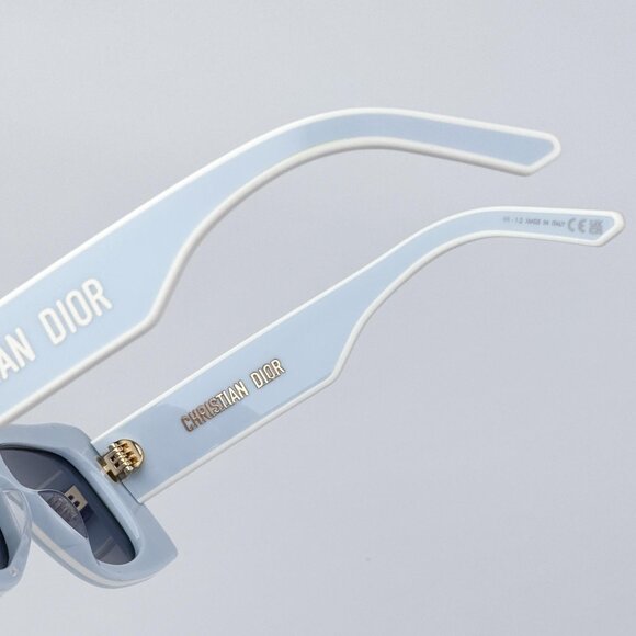 Dior DIORPACIFIC S1U 80B0 Women NEW AUTHENTIC Sunglasses Blue White Rectangle main image 4